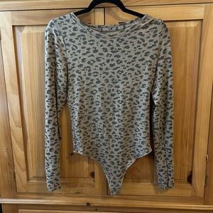 Abercrombie & Fitch "Soft & Cozy AF" long sleeved body suit. Soft fleece size L